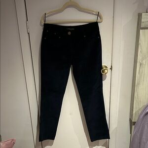 Alexander McQueen Midnight Black Velvet Trousers